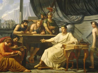 Caesar Dictating his Commentaries